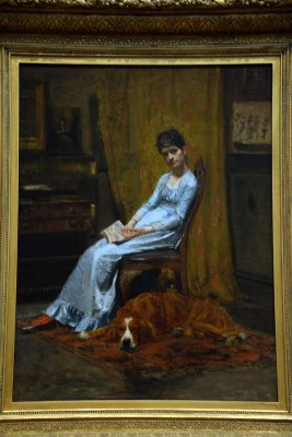 Thomas Eakins - The Artist's Wife and His Setter Dog (1884-89) - 9310
