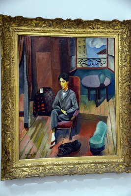 Moïse Kisling - Jean Cocteau assis dans l'atelier (1916) - 1639