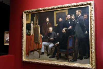 Henri Fantin-Latour - Un atelier aux Batignolles, 1870 - Muse dOrsay, Paris - 7064