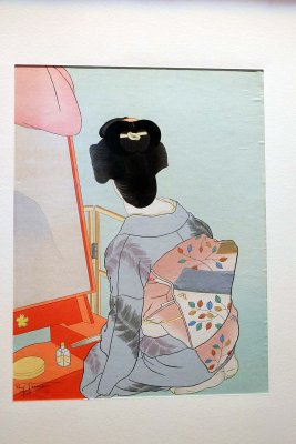 Paul Jacoulet - Le miroir de laque rouge, Tokyo (fvrier 1938) - 7192