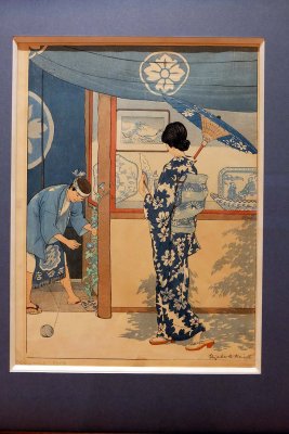 Elizabeth Keith - Blue and White, Kyoto (1925) - 7347