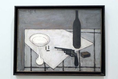 Bernard Buffet - Nature morte au rvolver, 1949 - Muse d'art moderne de la ville de Paris - 7641