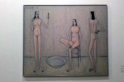 Bernard Buffet - Trois nus (la toilette), 1949 - Muse d'art moderne de la ville de Paris - 7645