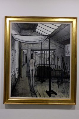 Bernard Buffet - Modle dans l'atelier (L'atelier), 1956 - Troyes muse d'Art moderne - 7722