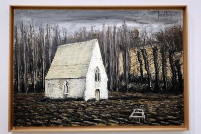 Bernard Buffet - Paysages de neige, Saint Cnri, la chapelle Saint-Cnri, 1976 - Alenon, Muse des Beaux-art - 7773
