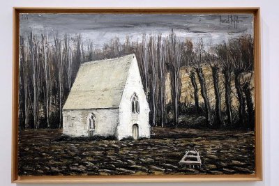 Bernard Buffet - Paysages de neige, Saint Cénéri, la chapelle Saint-Cénéri, 1976 - Alençon, Musée des Beaux-art - 7773