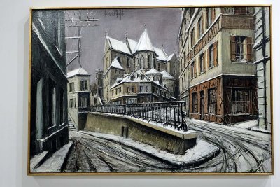 Bernard Buffet - Paysages de neige, Pontoise, lglise Saint Maclou, 1976 - 7775