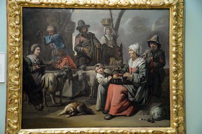 Matthieu Le Nain - Peasant Family at a Well (1670) - 3019