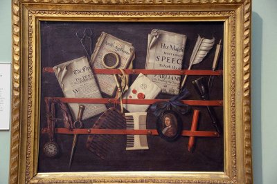 Edvaert Collier - A Trompe-l'Oeil Letter Rack (1700) - 3051