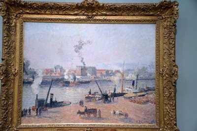 Camille Pissarro - Misty Morning, Rouen (1896) - 3056