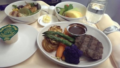 Biz class dinner