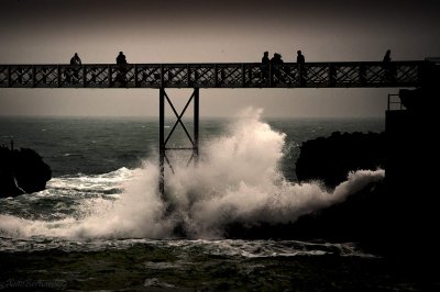 Biarritz.The Bridge over Wild Water