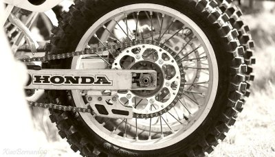 Wheels of Cross Model Motorcycle