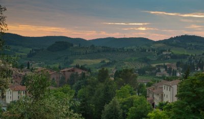 San Gimignano in the evening 