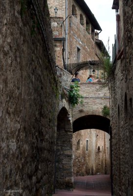 In the San Gimignano Streets