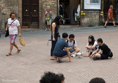 San Gimignano and the Japanese Drone