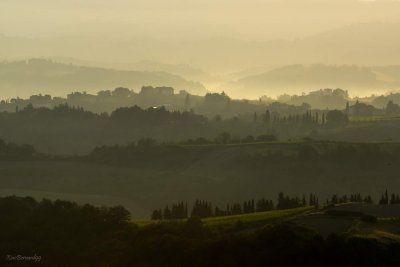 Tuscany Landscape in the Morning .Day 1 