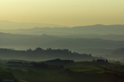 Tuscany Landscape in the Morning .Day 1 