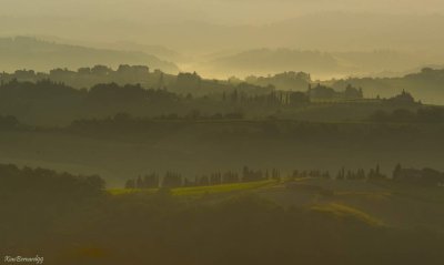 Tuscany Landscape in the Morning .Day 1 