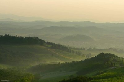 Tuscany Landscape in the Morning .Day 1 