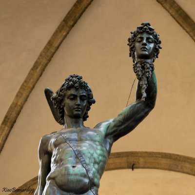 FIRENZE.Perseus Statue at  della Signoria  Place