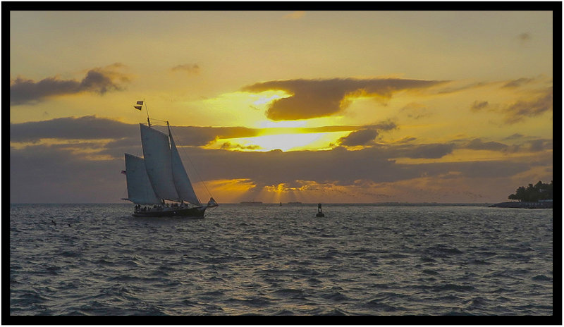Nearing sunset, Key West, Florida