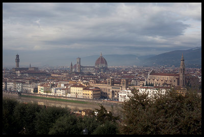 Florence under clouds