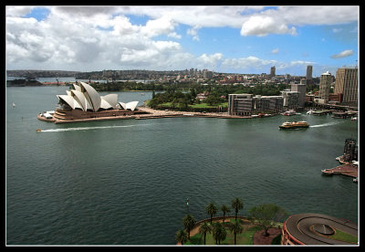 View from the bridge, Sydney, shot on film