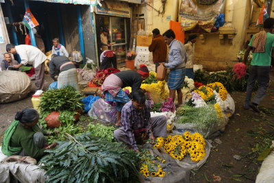 Kolkata flower market