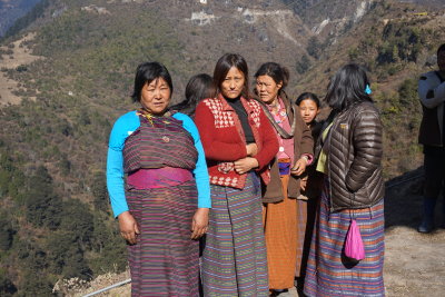 Visitors from Bhutan coming to the Torgya festival