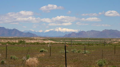 Mount Nebo from near Delta fifty miles away