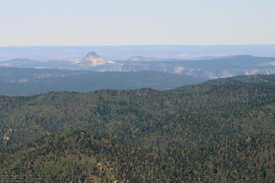 Mollies Nipple and No Man's Mesa from Farview