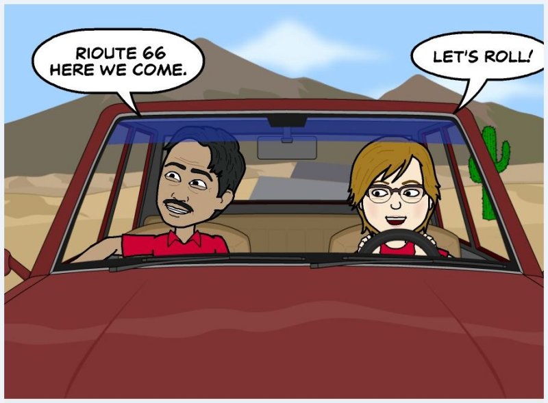 Roy and Kathy on Route 66