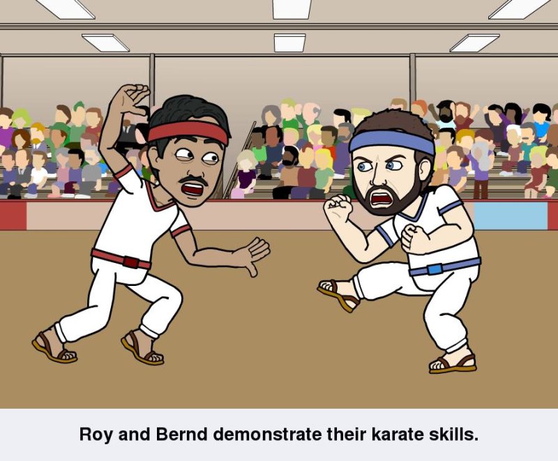 Roy and Bernd- Karate