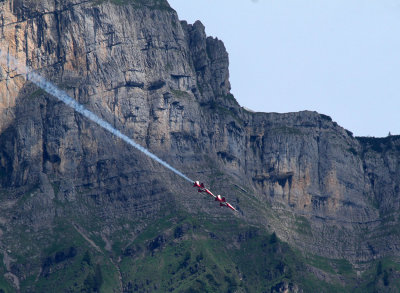 Patrouille Suisse in Front of the Wiggis