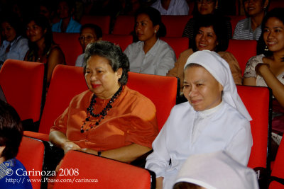 Sr. Flordeliza Deza, SPC (right)