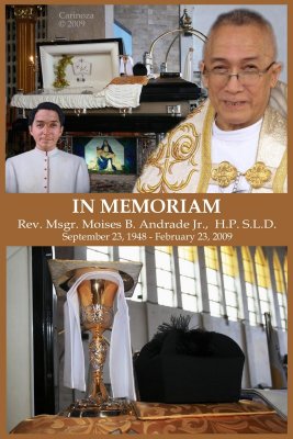 Tribute to Msgr. Moises B. Andrade Jr.,  H.P. S.L.D.