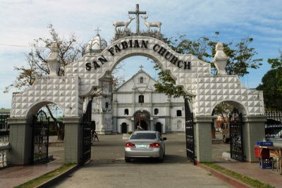 Main entrance: San Fabian Church