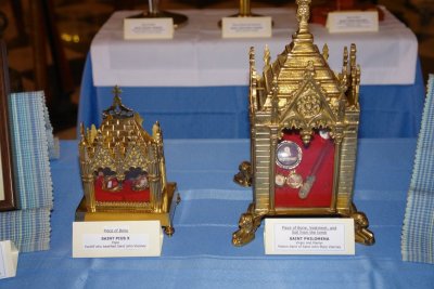 Relics: St. Pius X and St. Philomena