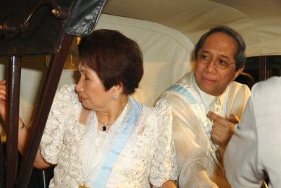 This year's Hermano Mayor y Mayores: Aurora Eizmendi and Mr. Danny Dolor