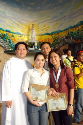 Awardees from the St. Joseph the Worker parish