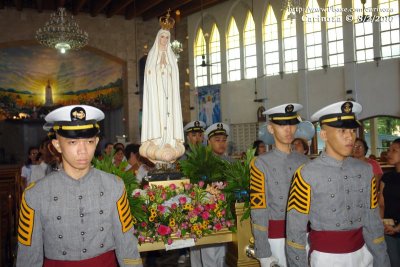 The Our Lady of Fatima IPVS image departs from the OLF National Shrine