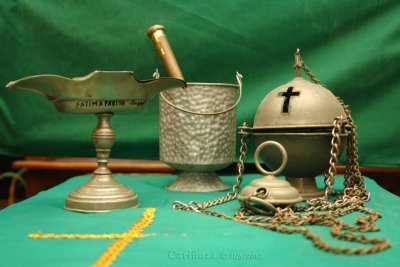 Msgr. Espiritu Yzon's paraphernalia: Blessing and Incense