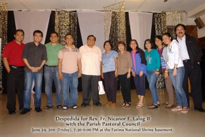 Fr. Nic with representatives from the PPC