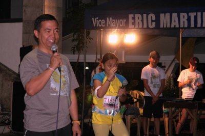 Msgr. Bart Santos officially launches the Fun Run activity