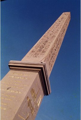3,200 year-old obelisk taken from Luxor, Egypt