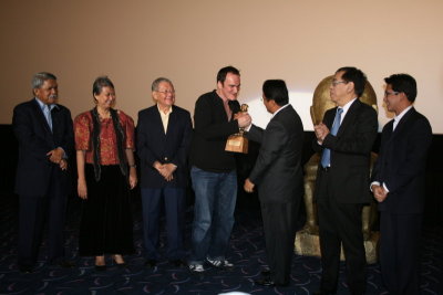 Quentin Tarantino receives award