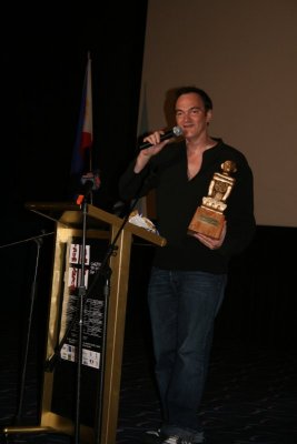 Quentin Tarantino gives acceptance speech