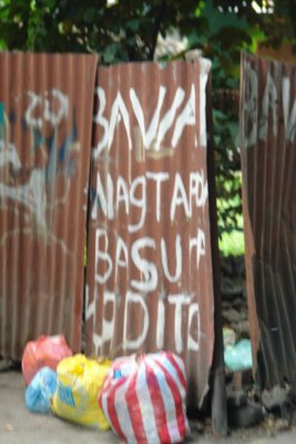 It is illegal to throw your garbage here!