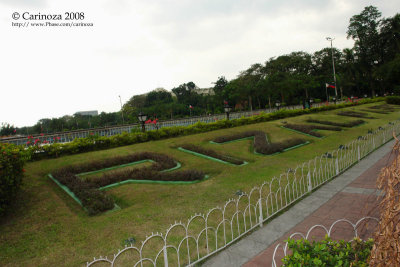 Flower Sign: Rizal Park